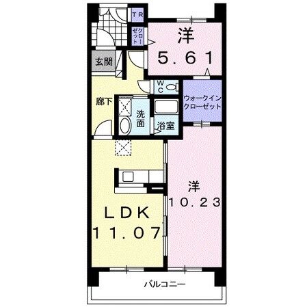 アンジュの物件間取画像